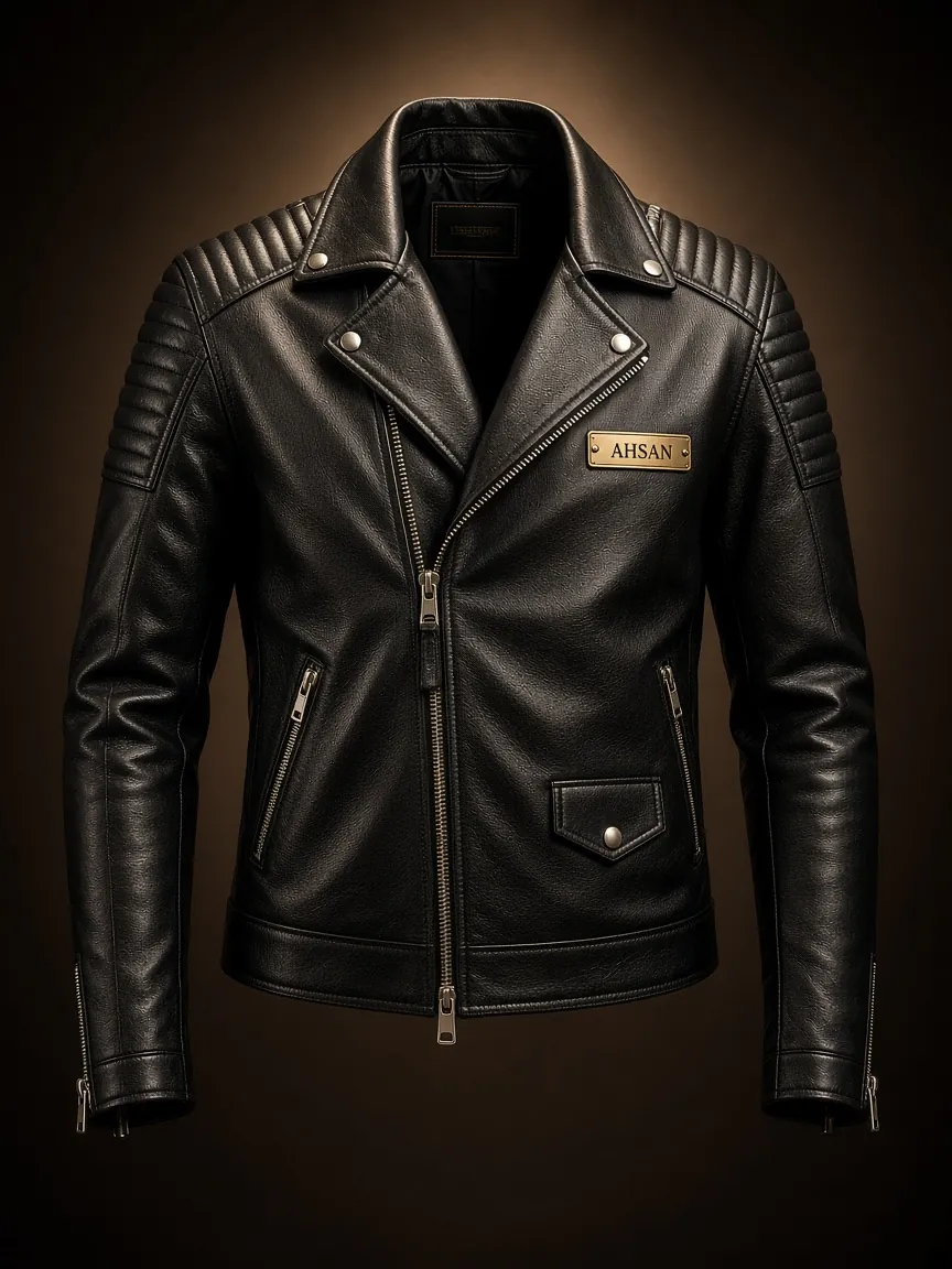 Ahsan Noir Rider leather jacket