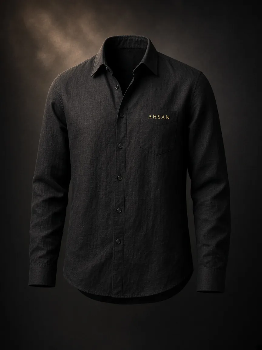 Ahsan Noir Linen shirt